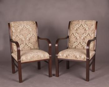 Art Deco křesla, 2 ks – po kompletním restaurování Art Deco křesla, 2 ks – po kompletním restaurování